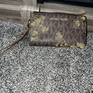 Michael Kors embroidered tech wallet